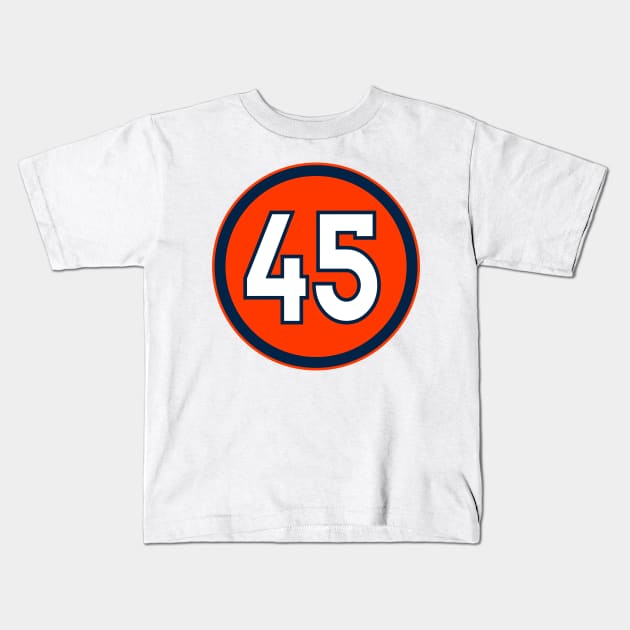 Denver Broncos Kids T-Shirt by naesha stores